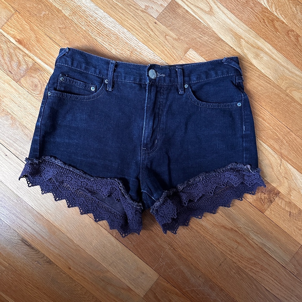 lacey free people denim shorts